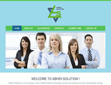 Tablet Screenshot of abhidisolution.com